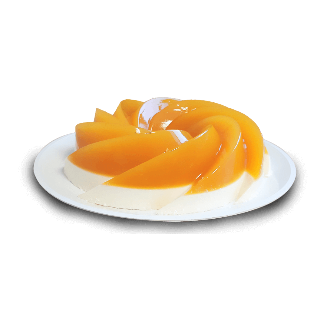 Arreglo Circular De Flores + Gelatina De Mango Con Queso  💐  🍮