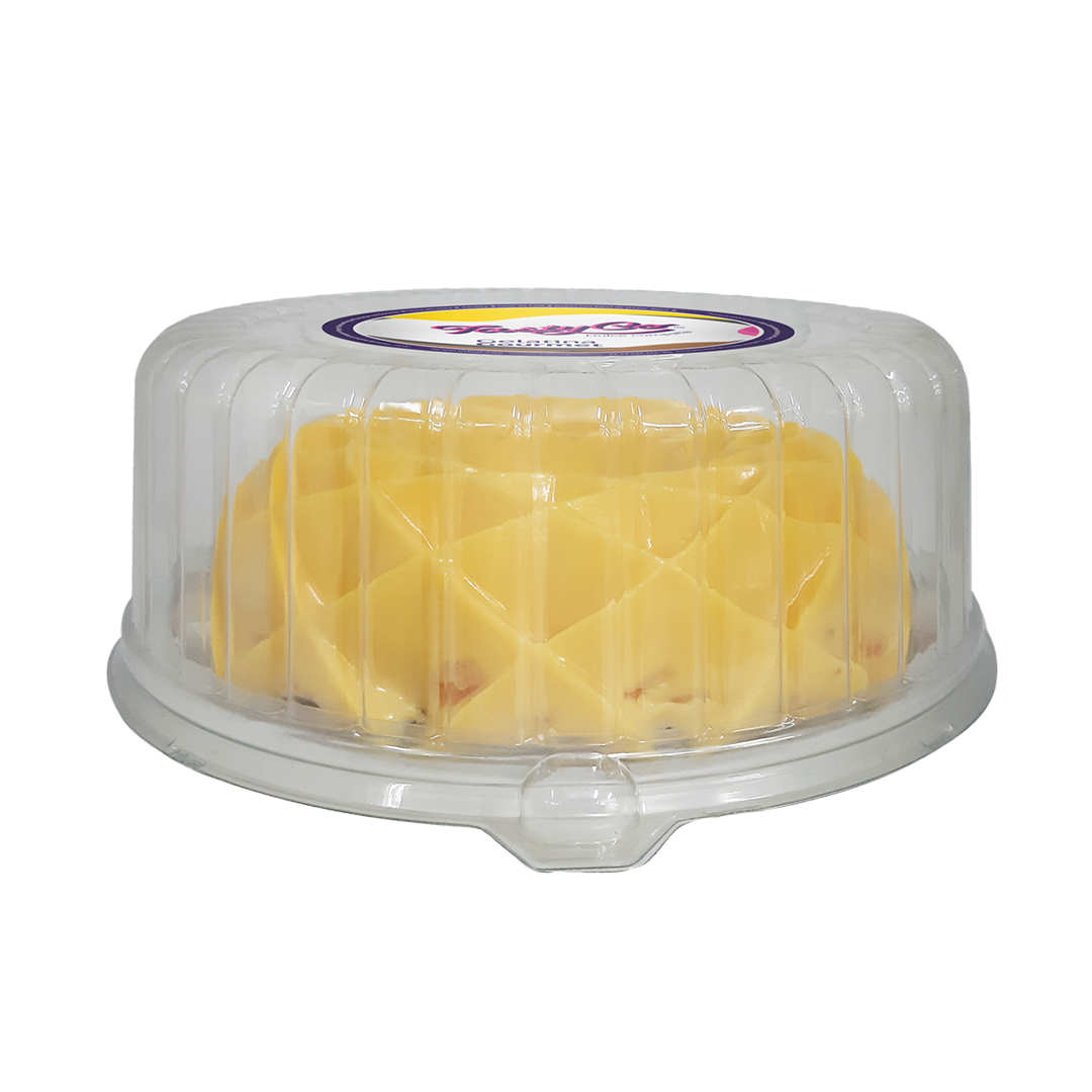 Gelatina de Rompope con Durazno