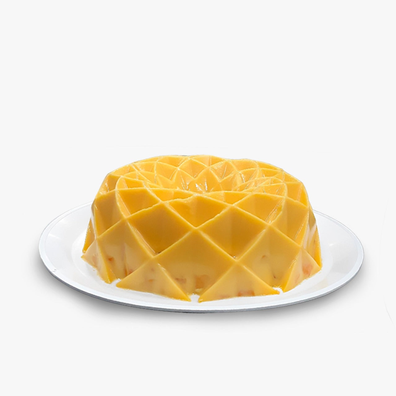 Gelatina de Rompope con Durazno