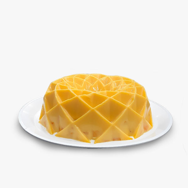 Gelatina de Rompope con Durazno